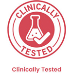 Ayurvedic product features: 100% Natural, Safe and Effective, Cruelty Free, Clinically Tested
