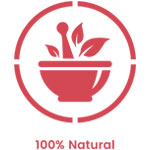 Ayurvedic product features: 100% Natural, Safe and Effective, Cruelty Free, Clinically Tested